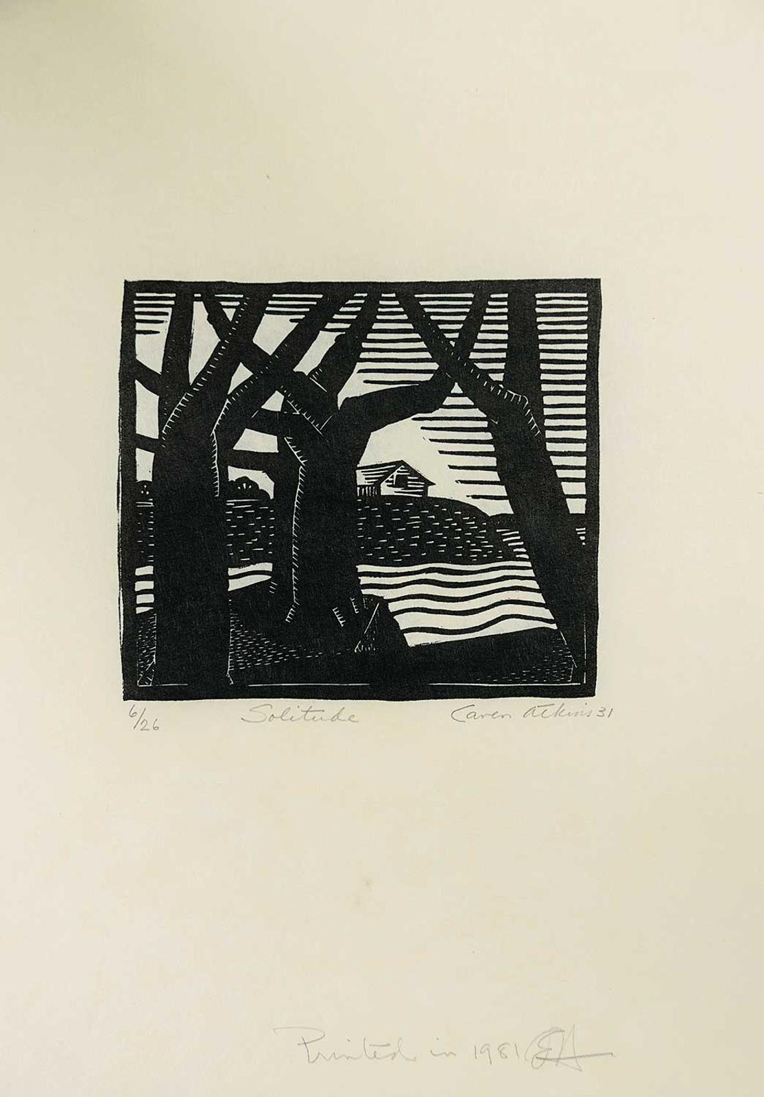 Ernest Caven Atkins (1907-2000) - Solitude #6/26