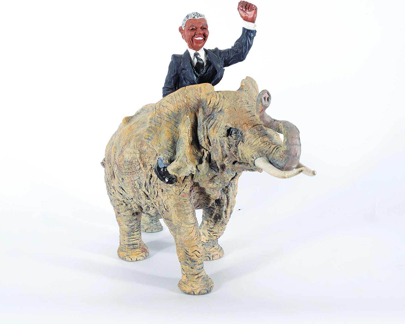 Wayne McLean (1962) - Untitled - Riding Freedom [Mandela]