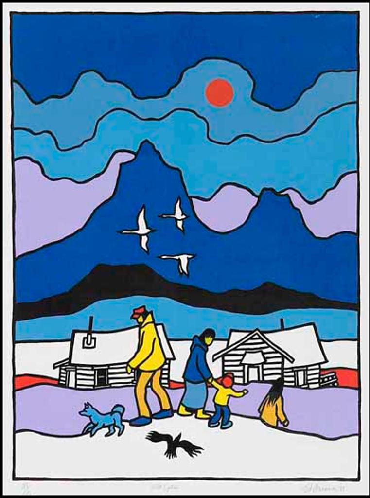 Ted Harrison (1926-2015) - Wild Geese (00918/2013-1762)