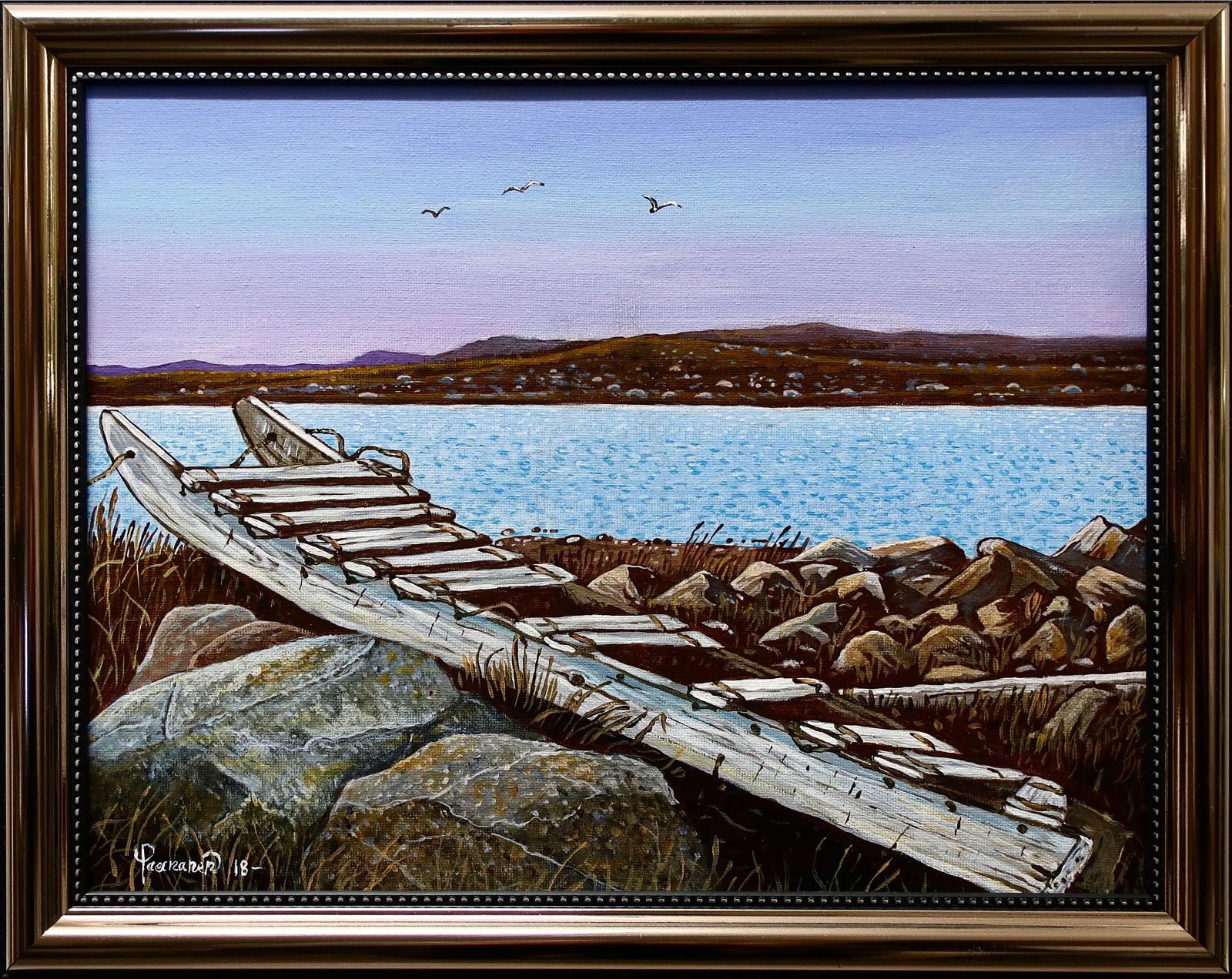Robert Paananen (1934) - Old Inuit Dog Sled (Komatik)