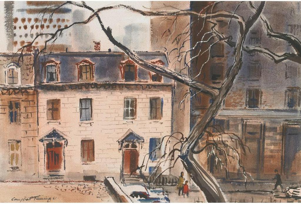 George Campbell (Cam) Tinning (1910-1996) - Montreal Street Scene