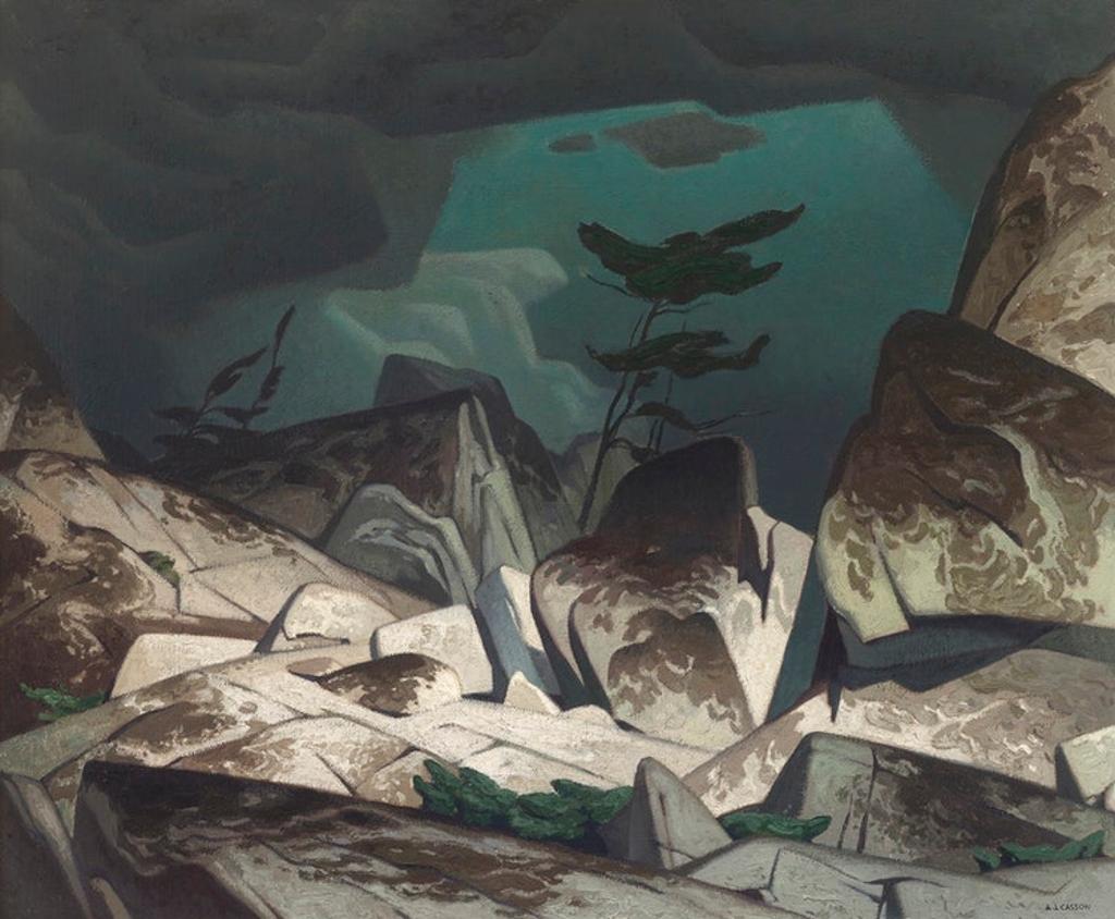 Alfred Joseph (A.J.) Casson (1898-1992) - Storm in the Cloche Hills