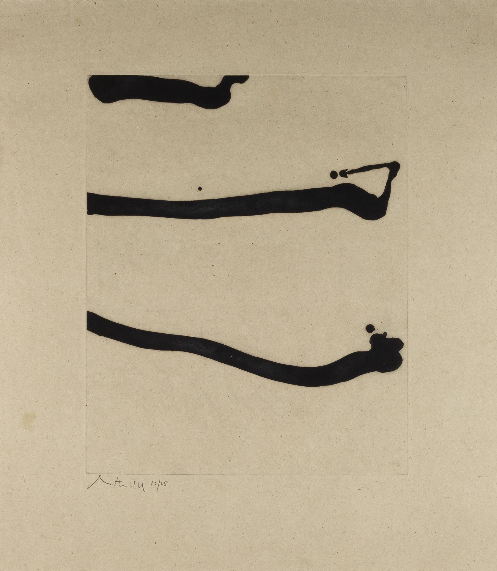 Robert Motherwell (1915-1991) - Untitled IV (Dutch Linen Suite), 1974