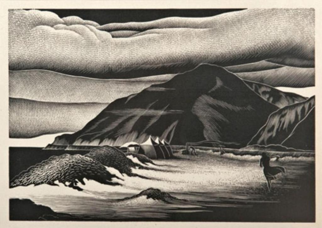 Paul Hambleton Landacre (1893-1963) - Campers