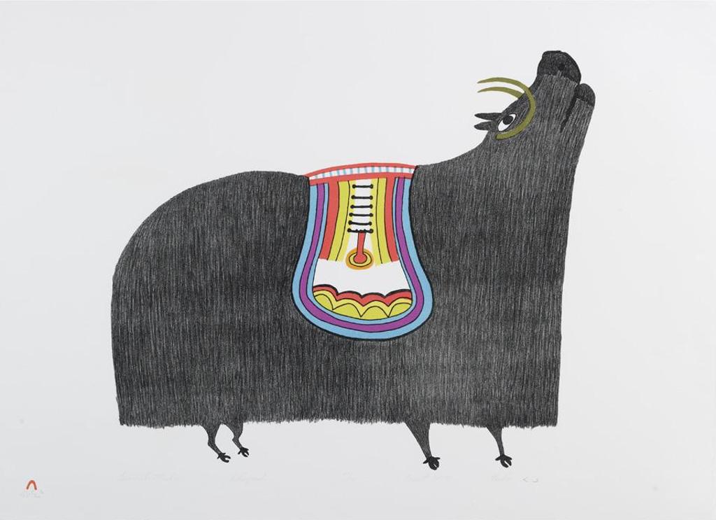 Pudlo Pudlat (1916-1992) - Saddled Muskox