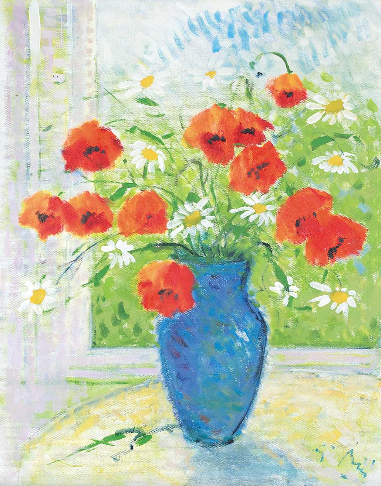 Geza Tibor Biro - Untitled - Red Poppies