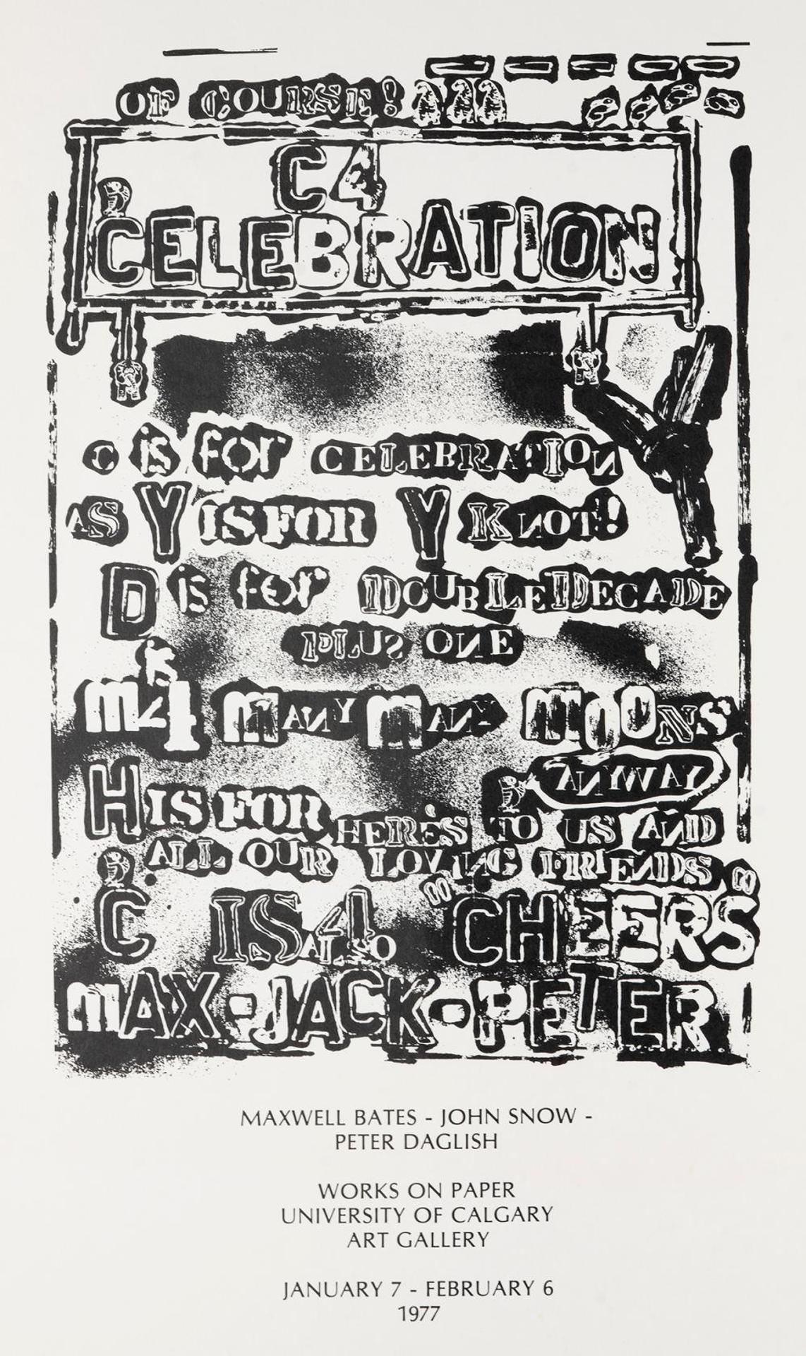 Peter William Daglish (1930-2016) - Maxwell Bates - John Snow - Peter Daglish - Works on Paper