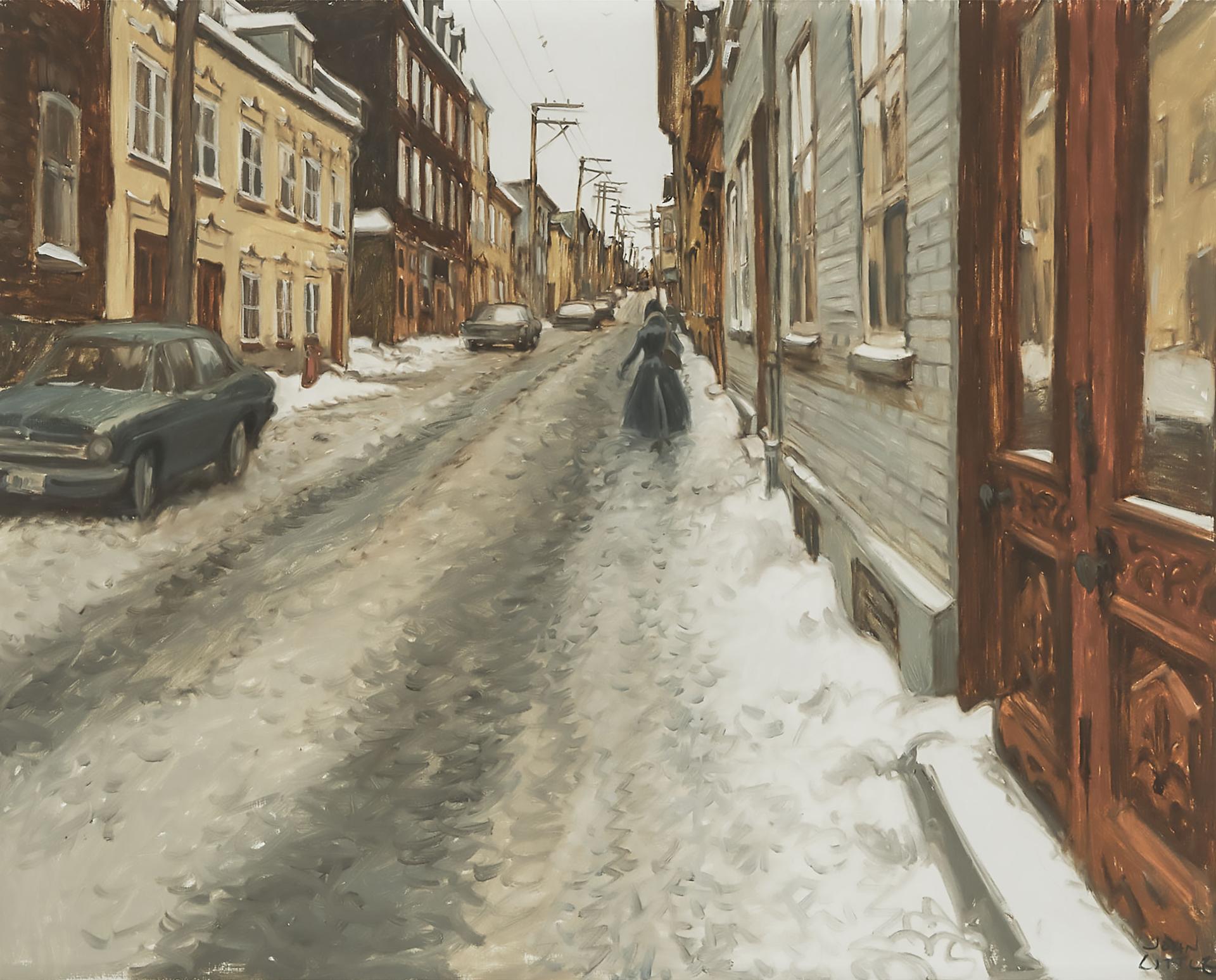 John Geoffrey Caruthers Little (1928-2024) - Dimanche Matin, Rue St. Olivier Entre Côte St. Augustin Et Côte Ste. Geneviève, Quebec, 1976