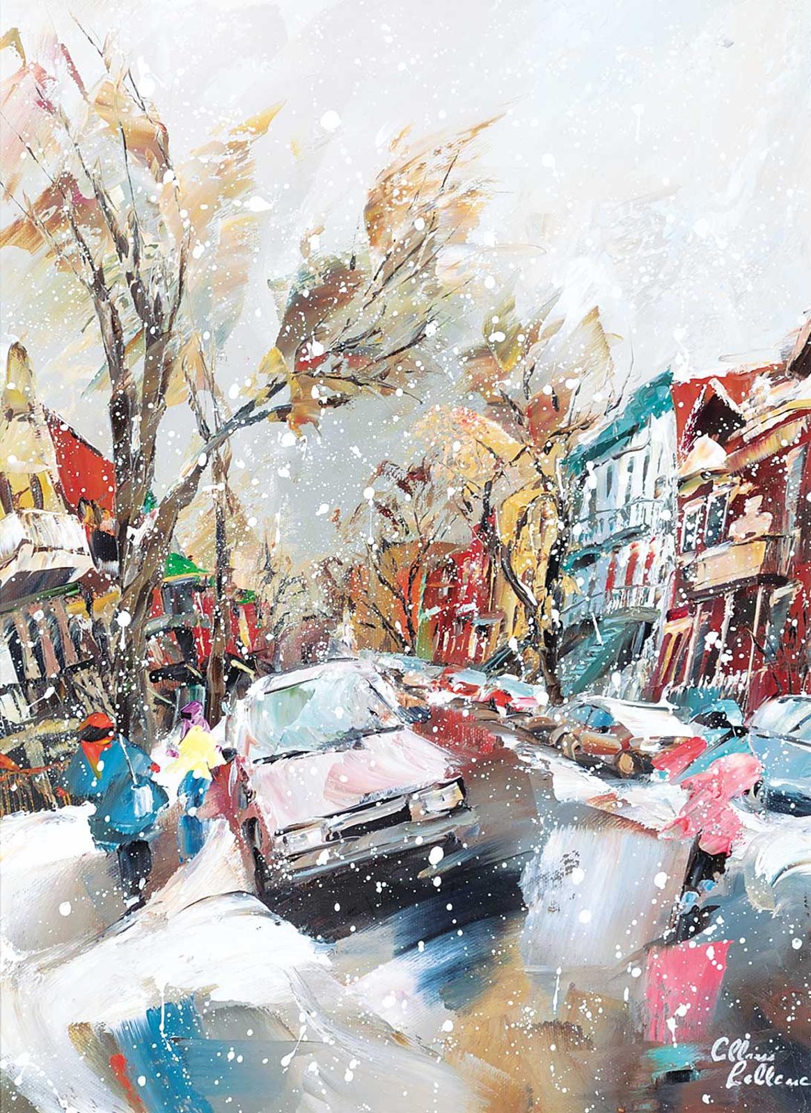 Albini Leblanc (1947) - Bourrasque - Rue Jeanne-Mance, Montreal