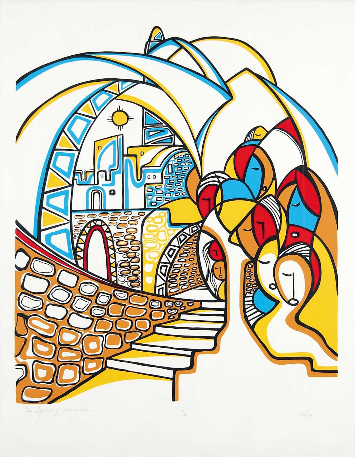 Daphne Odjig (1919-2016) - Spirit of Jerusalem  #A/P