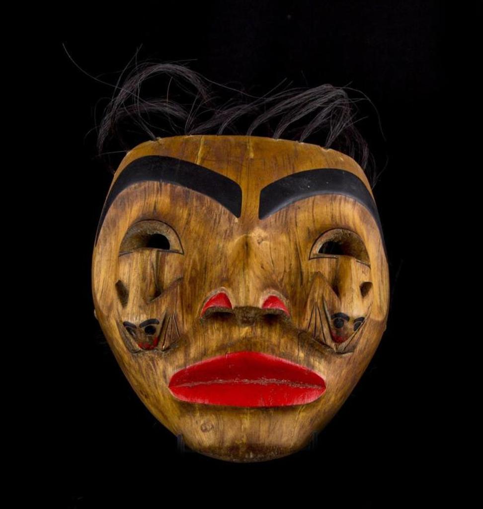 Danny Joe - a painted and carved alderwood mask