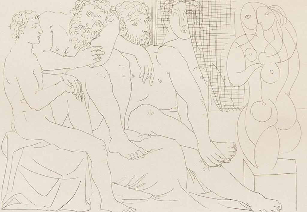 Pablo Ruiz Picasso (1881-1973) - Sculpteurs, modèles et sculpture (Suite Vollard)