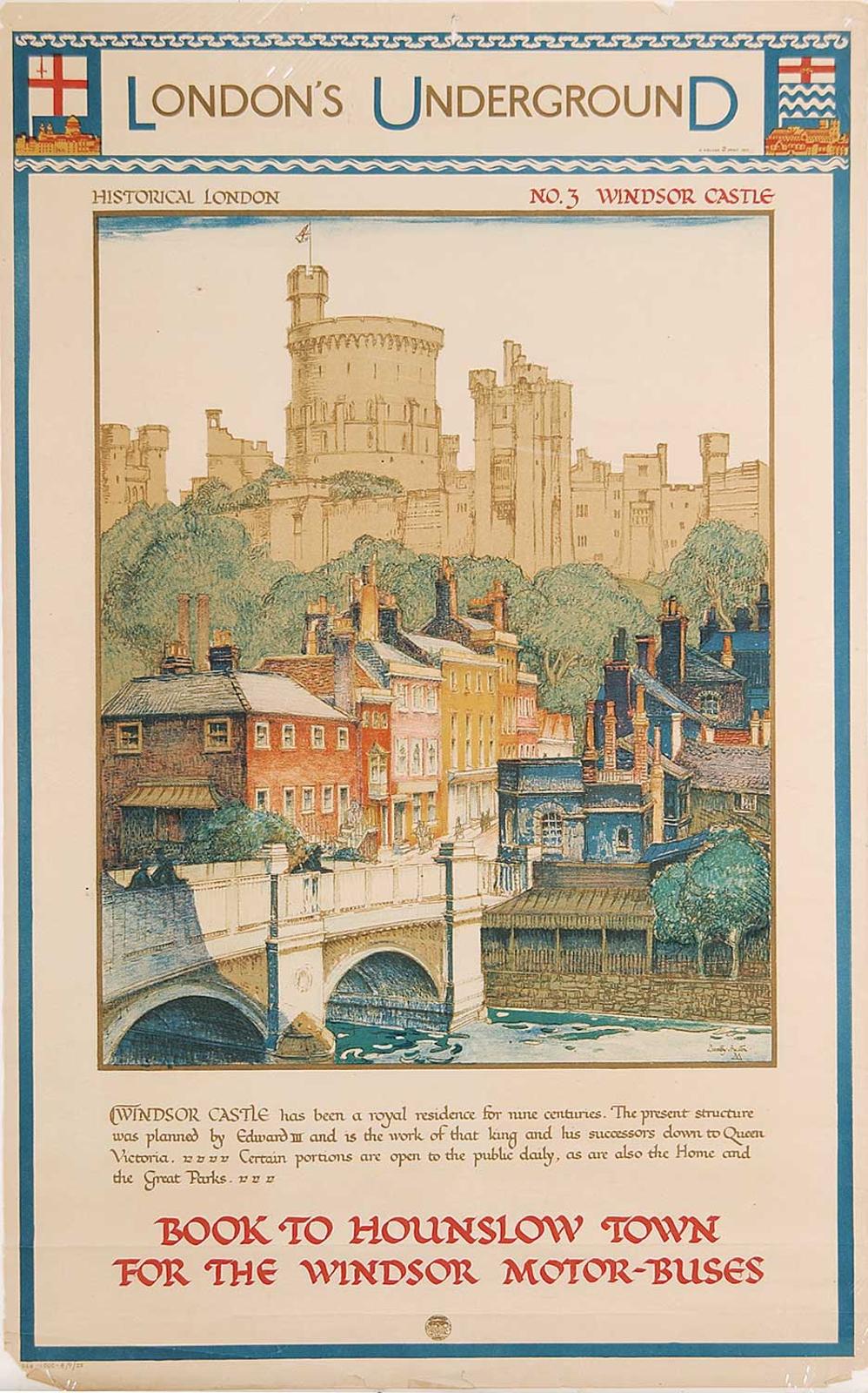 Dorothy Hutton - London's Underground, Historical London, No.3 Windsor Castle