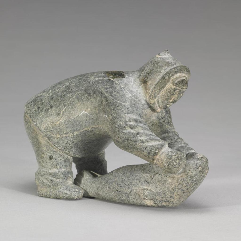 Bobby Quppaapik Tarkirk (1934) - Hunter Gutting Seal