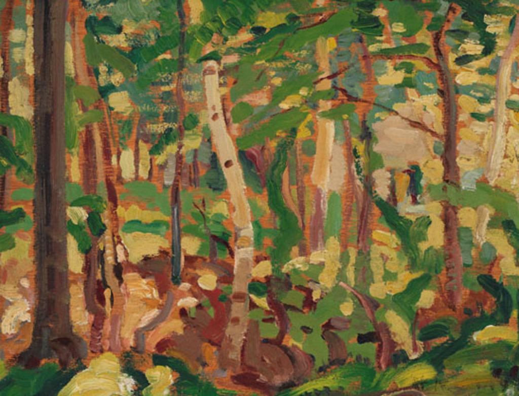 Henrietta Mabel May (1877-1971) - Forest / Winter Road (verso)