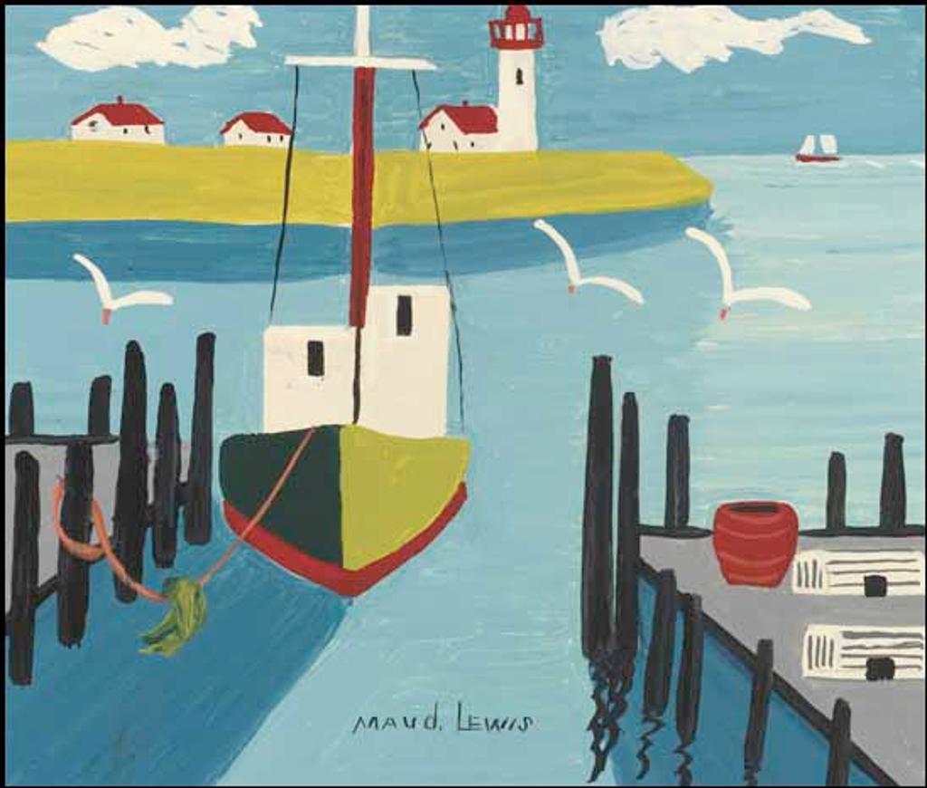 Maud Kathleen Lewis (1903-1970) - Harbour, Nova Scotia