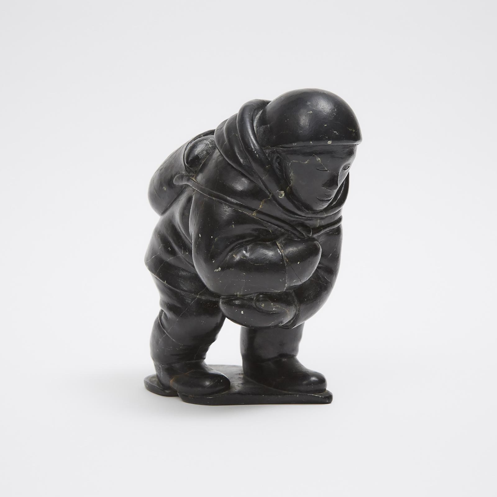 Peter Iqallu Angutikirq (1919) - Hunter With Heavy Pack