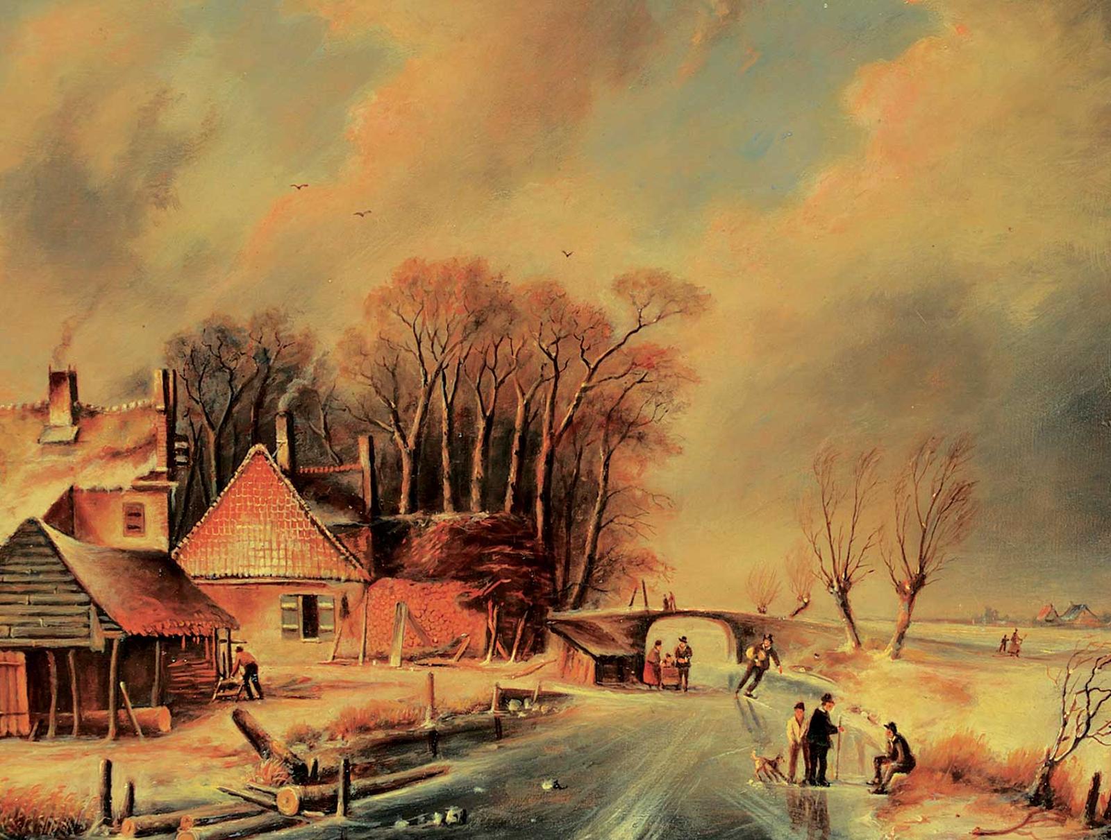 Adrianus Marijnissen - Untitled - Skating on the Canal