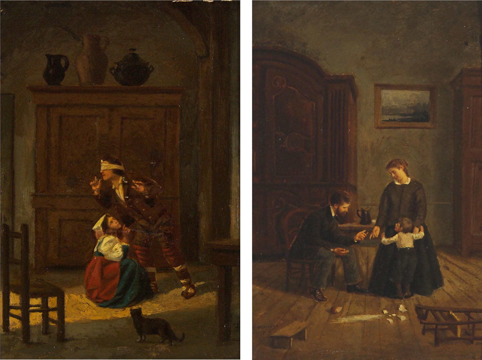 F. Plaisant - Hide And Seek, Circa 1870