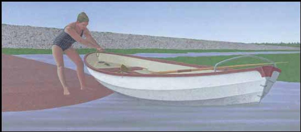 Alexander (Alex) Colville (1920-2013) - Woman with Skiff