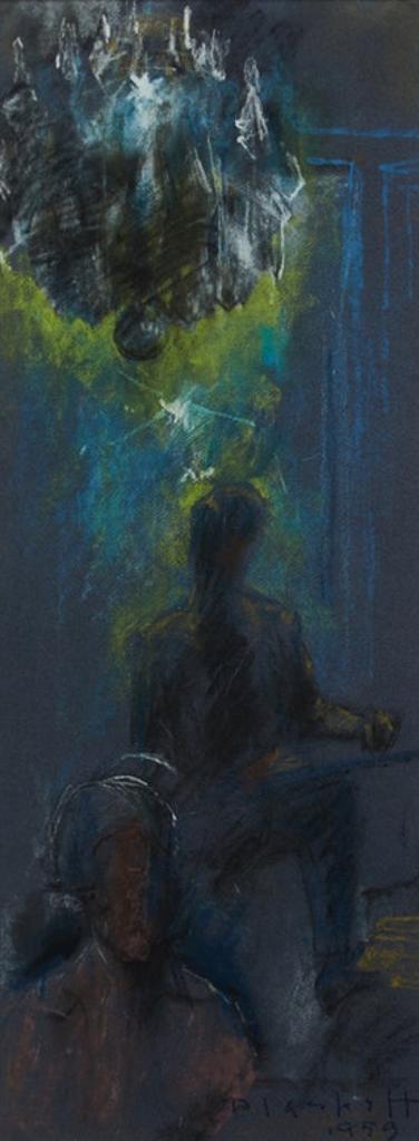 Joseph (Joe) Francis Plaskett (1918-2014) - Under the Chandelier (Self Portrait)