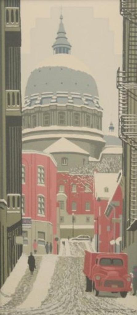 Fred Taylor (1875-1963) - Looking Up St. Cecile Street