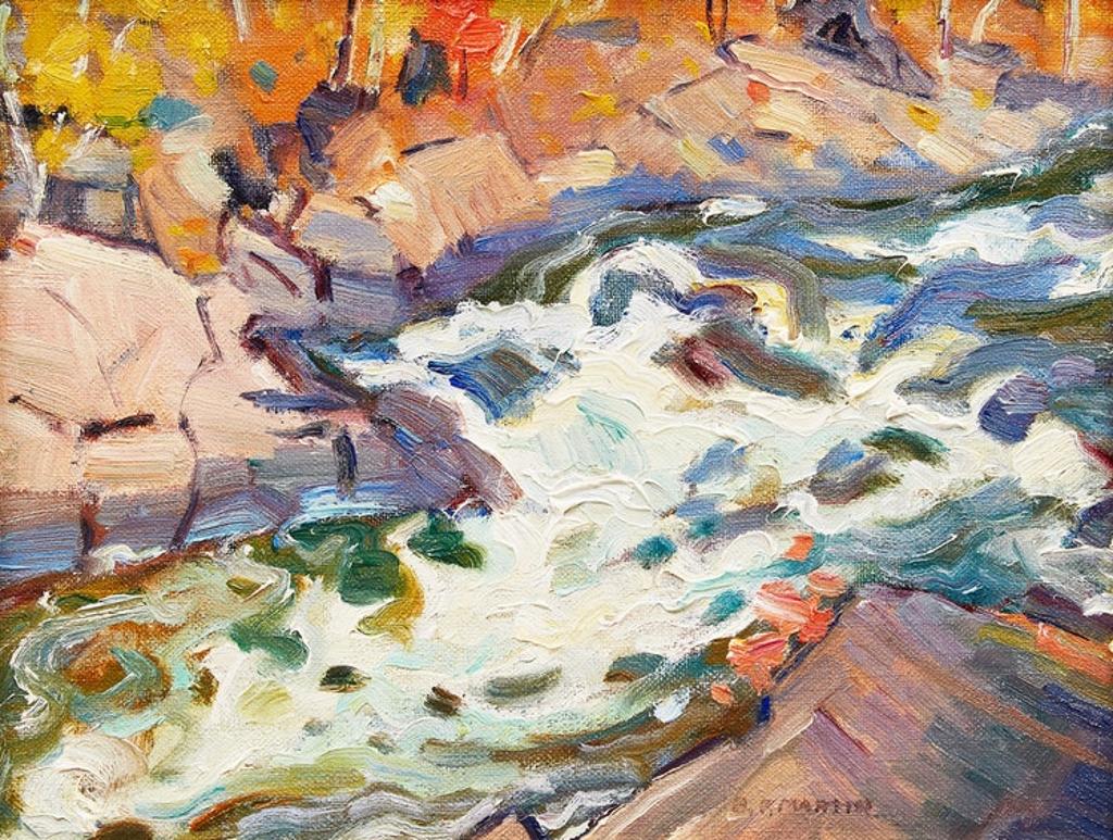 Bernice Fenwick Martin (1902-1999) - Hollow River Rapids, Near Dorset, Ontario