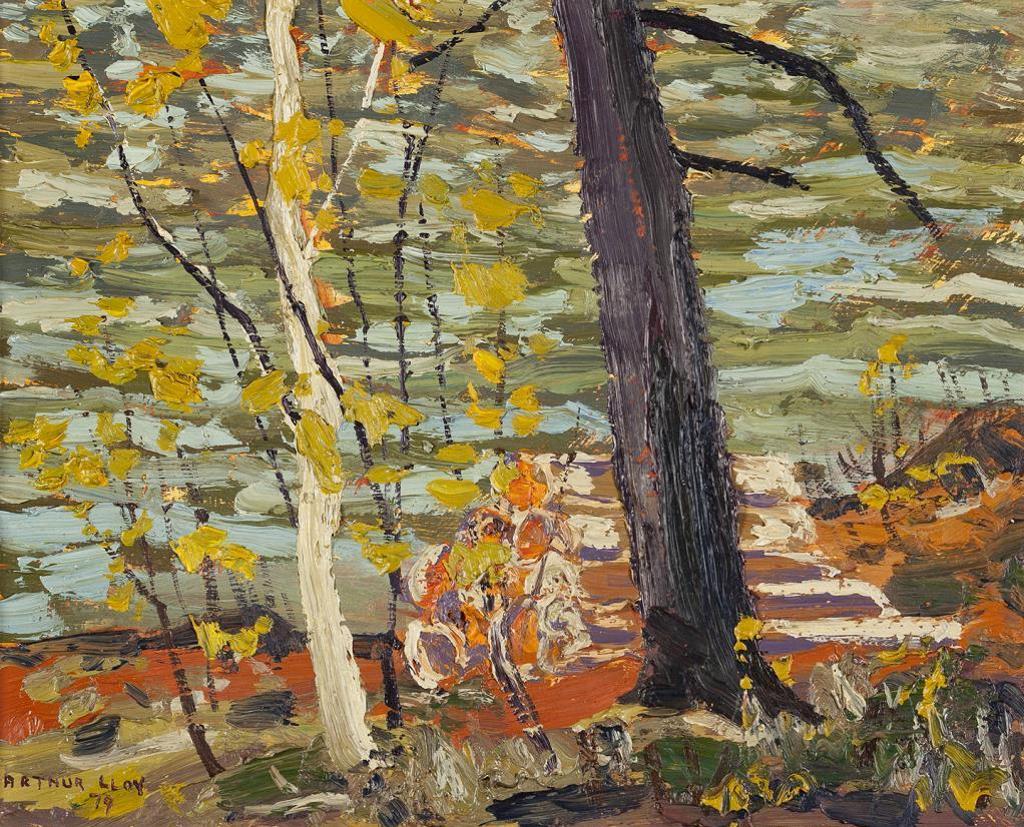 Arthur George Lloy (1929-1986) - Woodpile and Lake