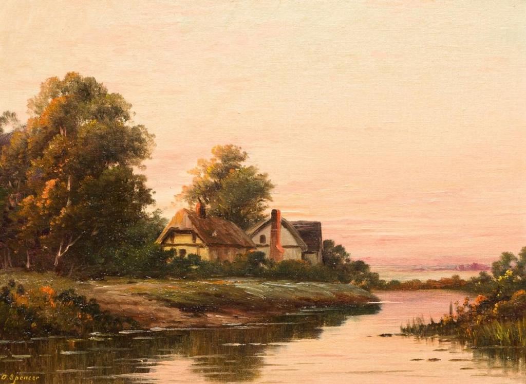 Augustus Spencer (1860-1924) - Thatched Cottage