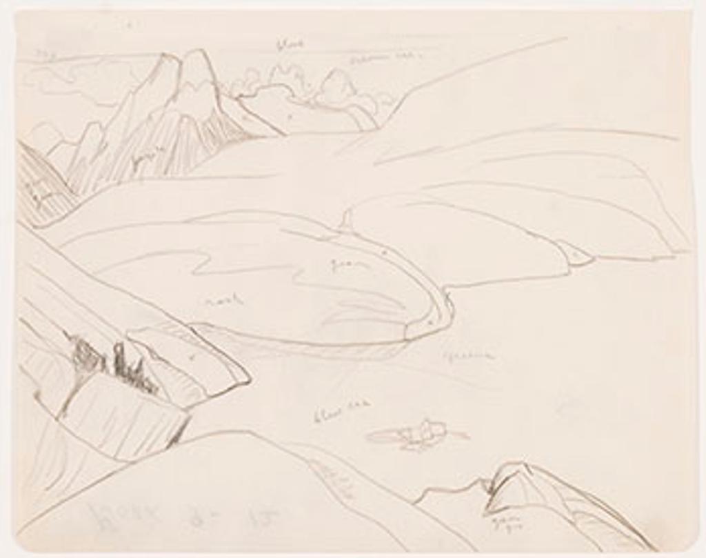 Lawren Stewart Harris (1885-1970) - Rocky Mountain Drawing 9 - 12