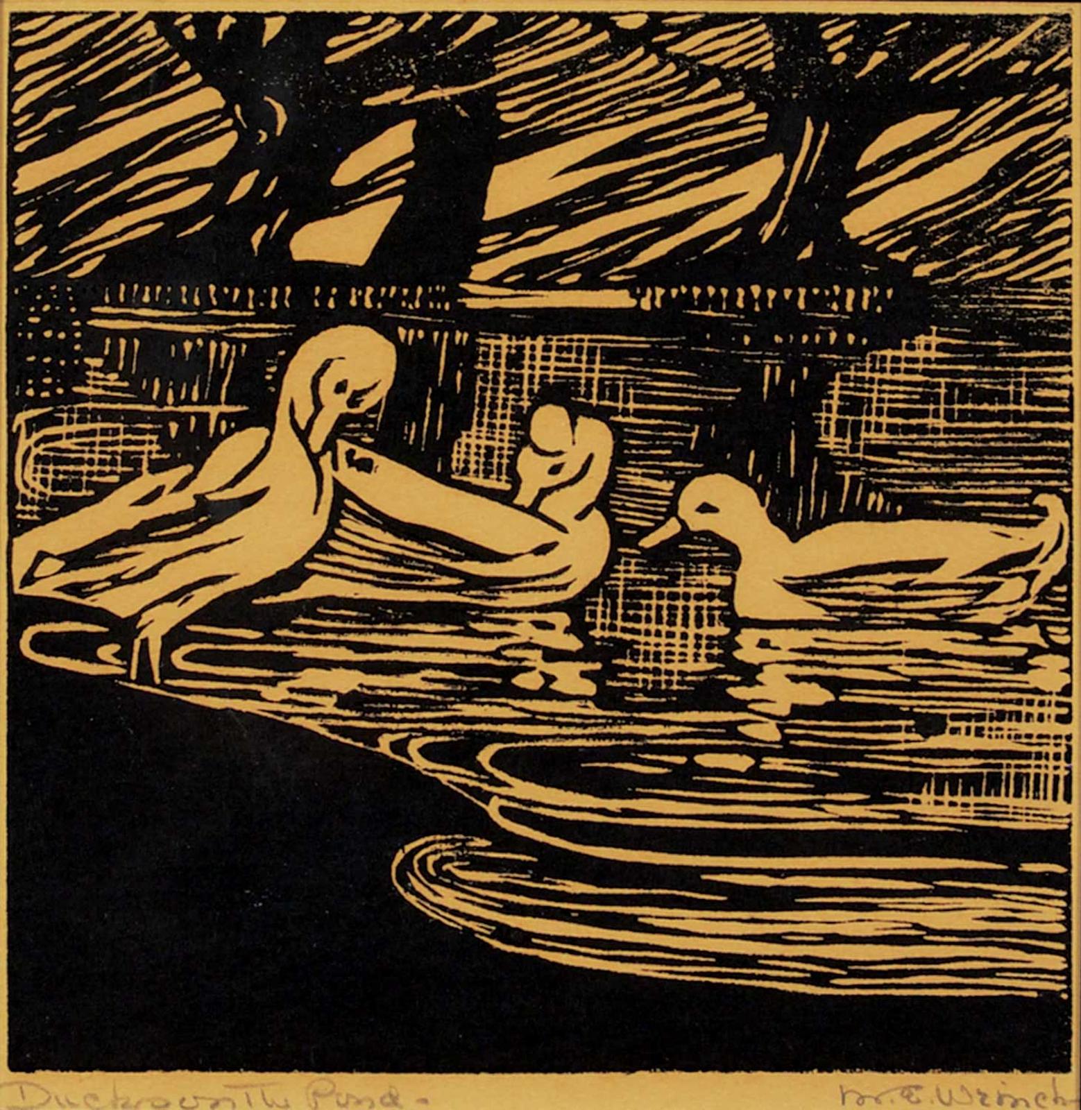 Mary Evelyn Wrinch (1877-1969) - Ducks on the Pond