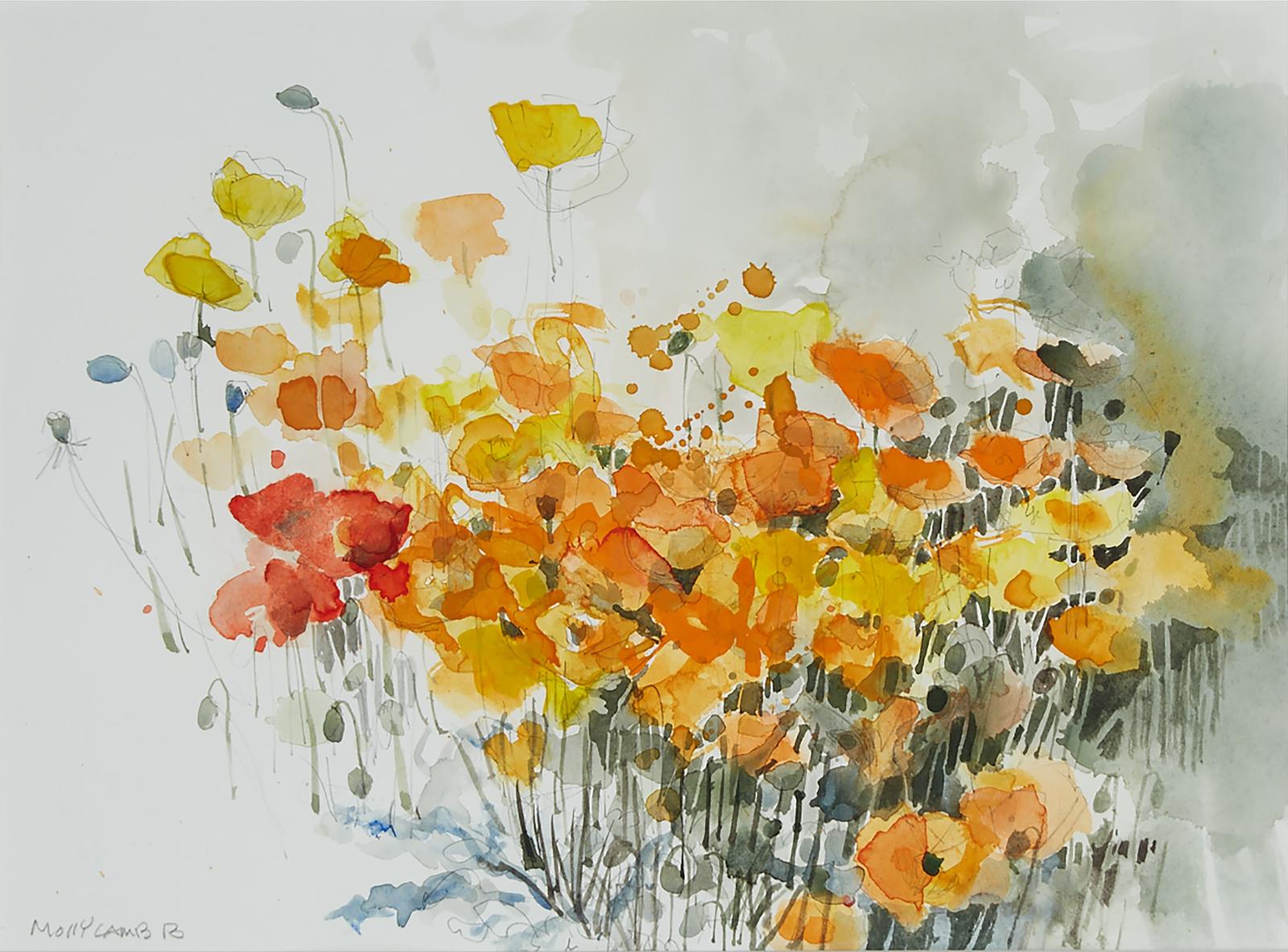 Molly Joan Lamb Bobak (1922-2014) - Iceland Poppies (2)