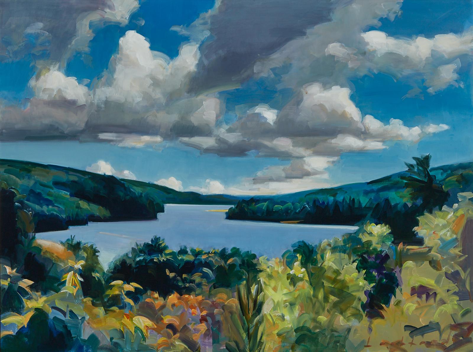 Kenneth Campbell Lochhead (1926-2006) - Down River, Gatineau, 1995
