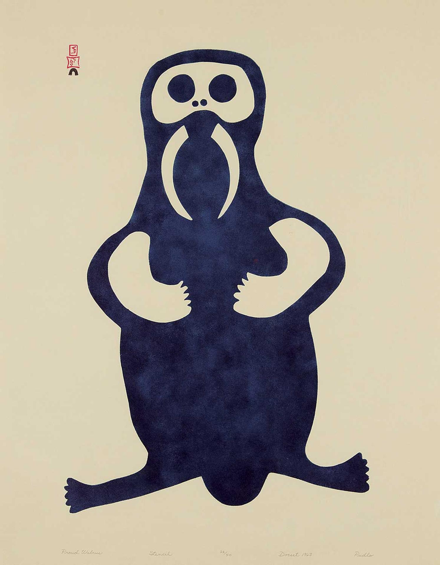 Pudlo Pudlat (1916-1992) - Proud Walrus #26/40