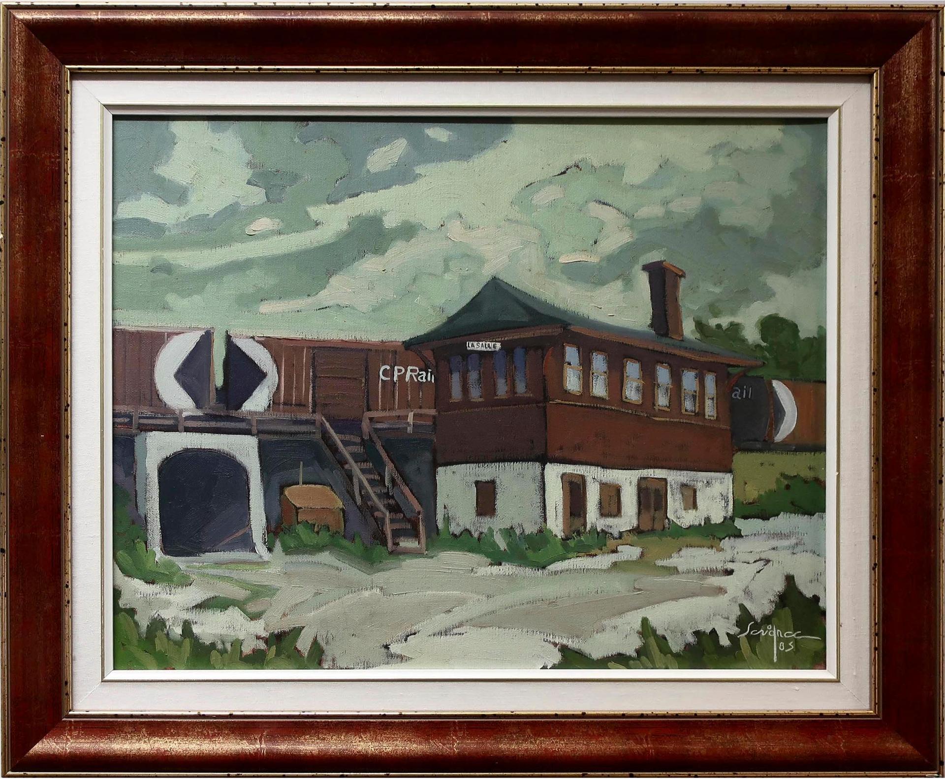Robert Savignac (1946) - La Vieille Gare De La Salle (The Old Station Of La Salle)