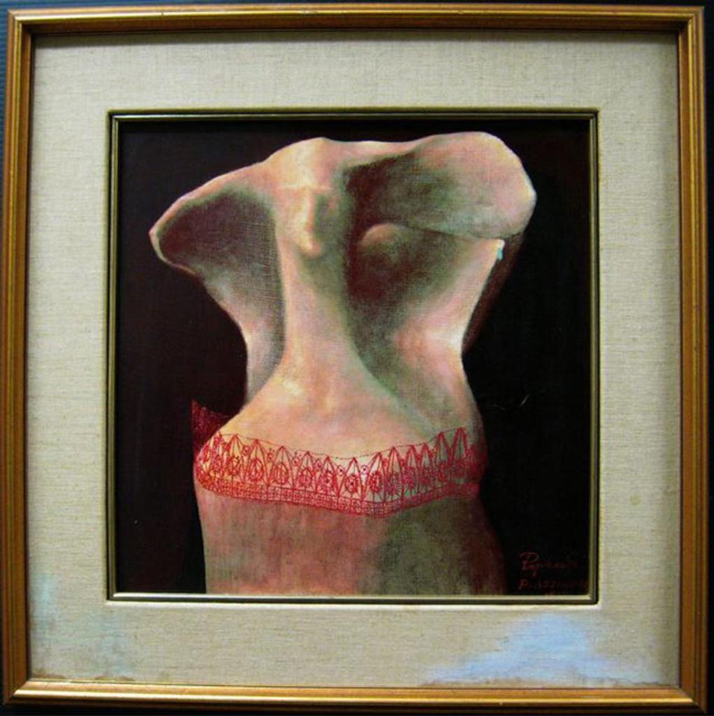 Alexander Jan Poplonski (1934) - Elephantine Figure With Red Lacing