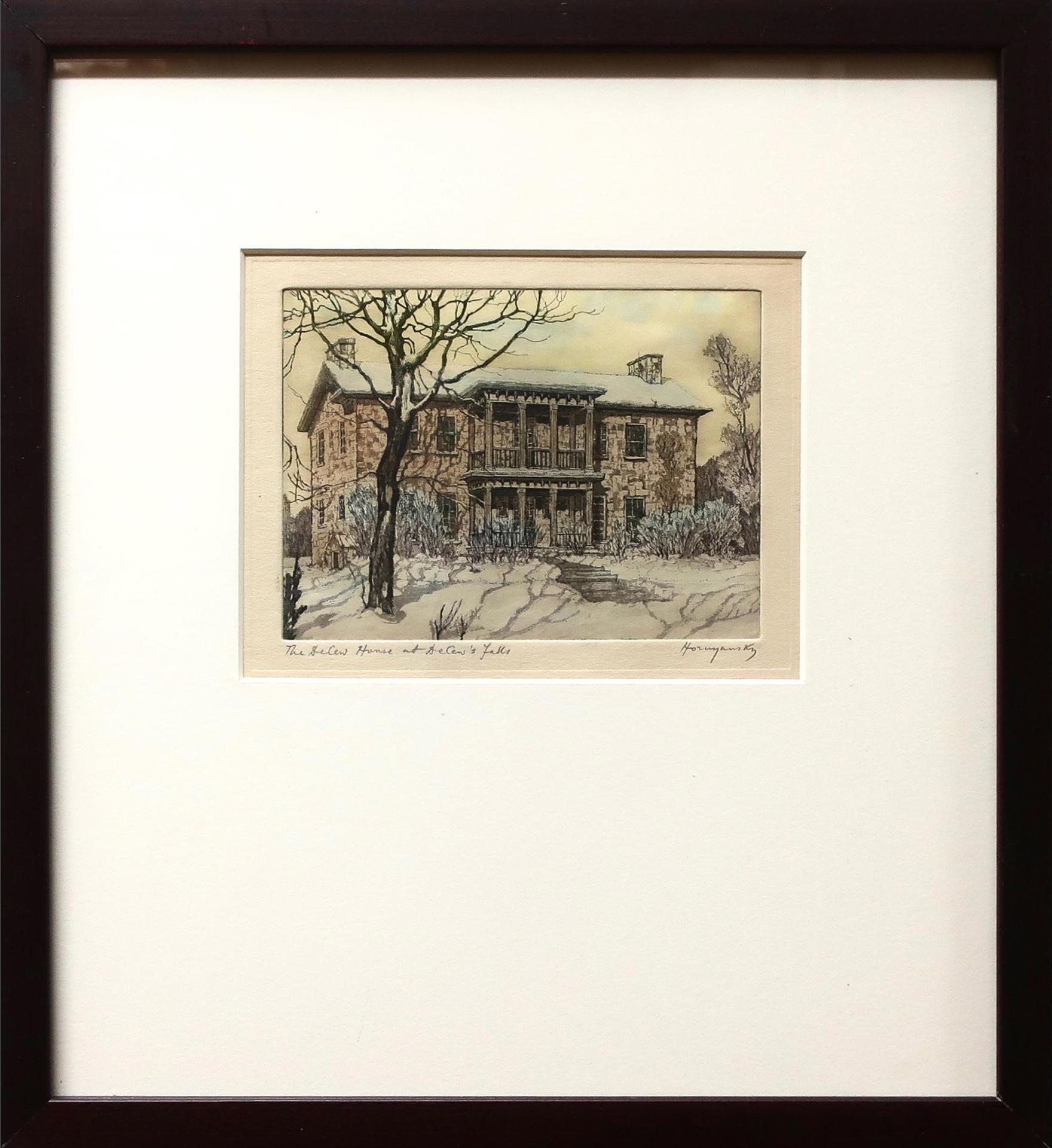Nicholas Hornyansky (1896-1965) - The Decew House At Decew's Falls