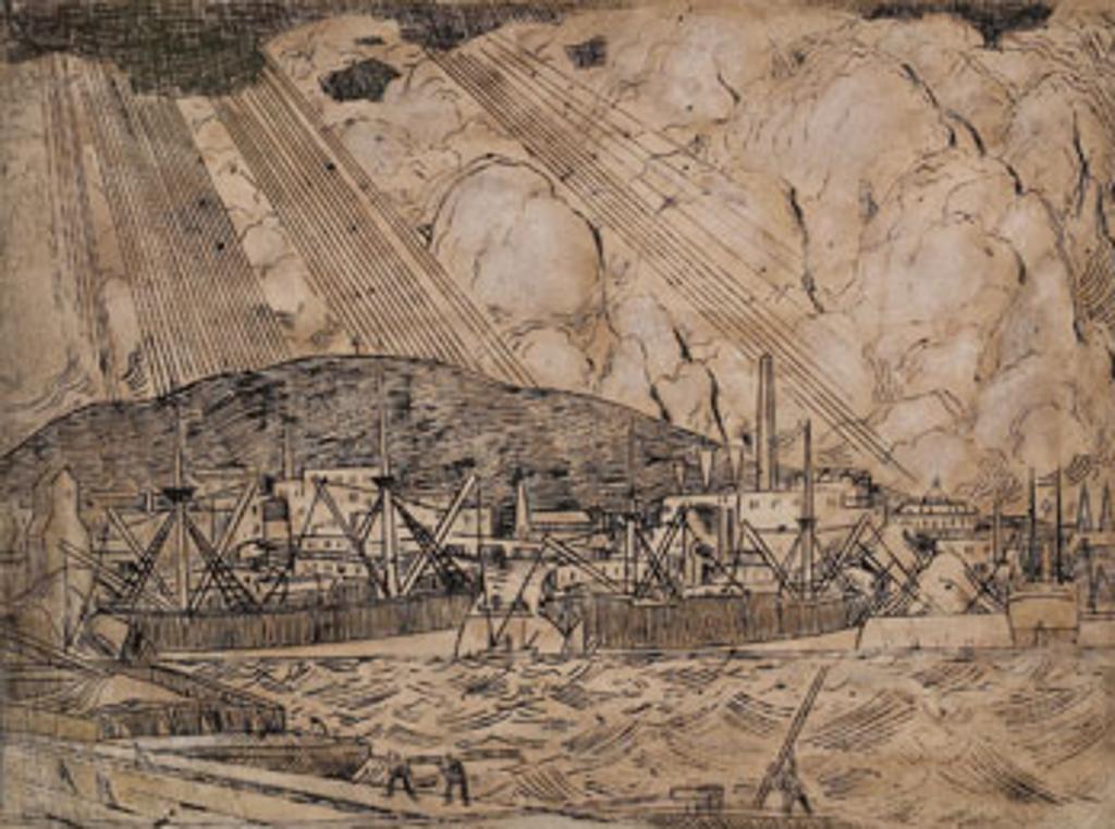 Marc-Aurèle Fortin (1888-1970) - Port de Montréal