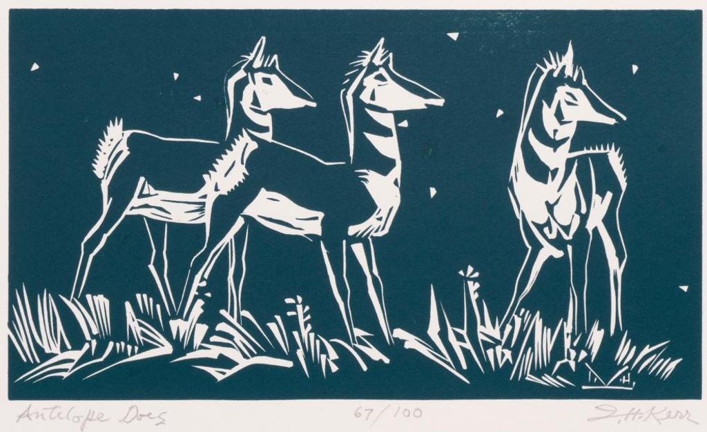 Illingworth Holey (Buck) Kerr (1905-1989) - Antelope Does