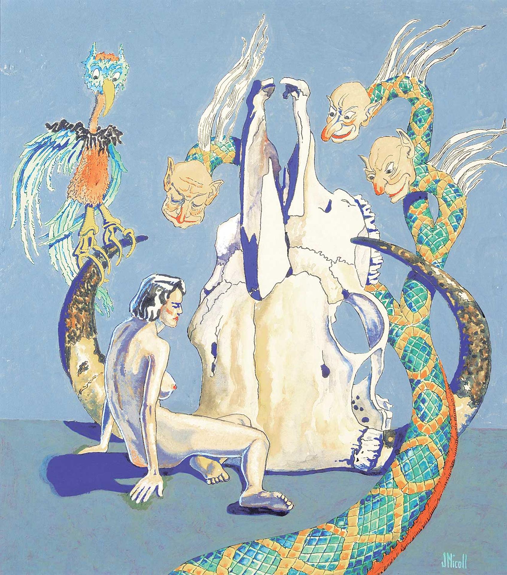 James McLaren (Jim) Nicoll (1892-1986) - Untitled - Diana and the Elders