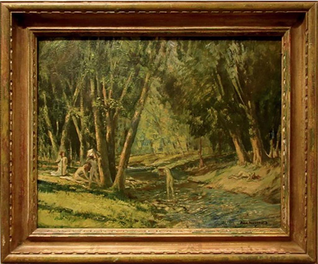Evan Weekes MacDonald (1905-1972) - Nude Girls Bathing In Creek
