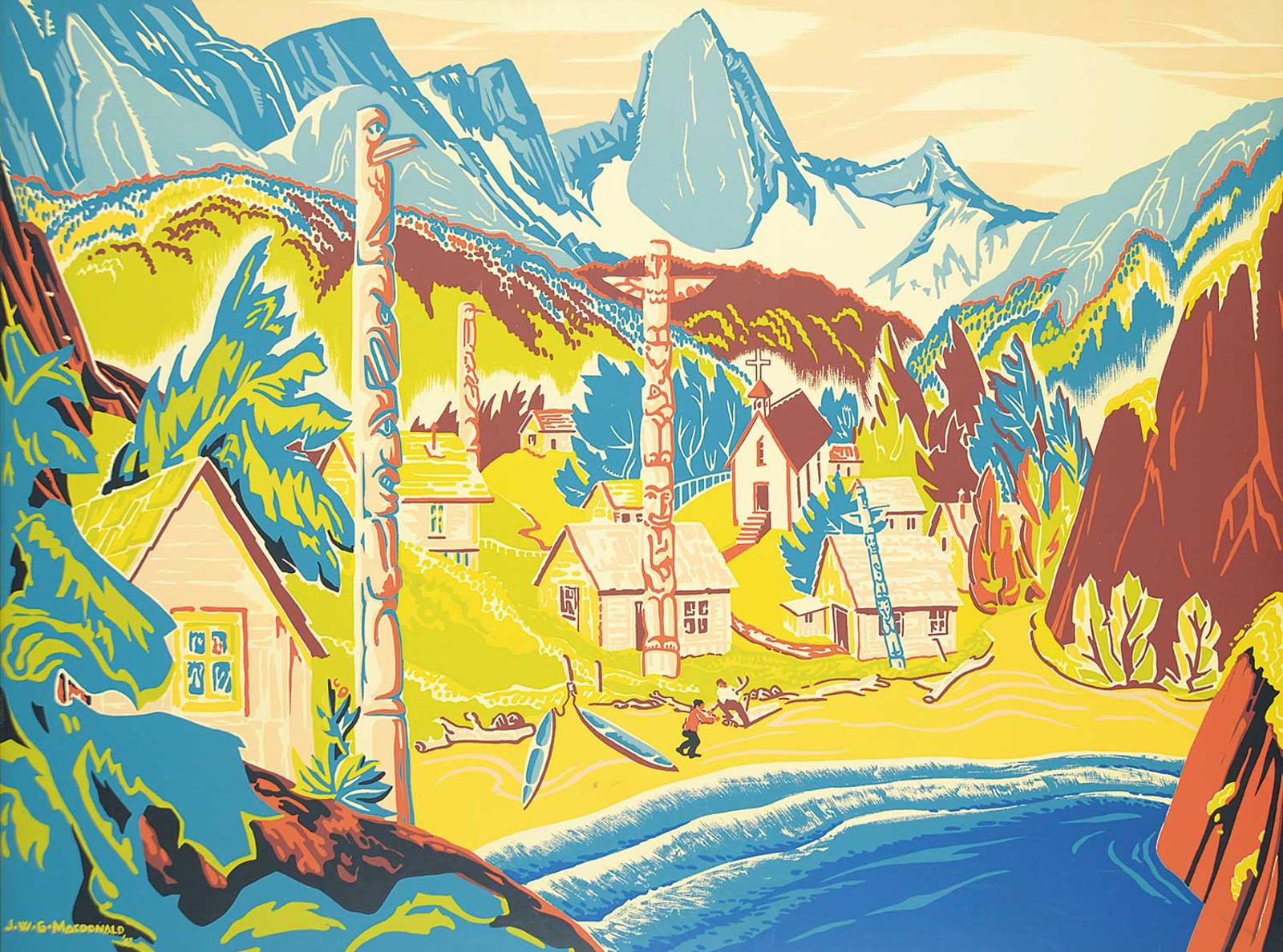 James (Jock) Williamson Galloway MacDonald (1897-1960) - B.C. Indian Village
