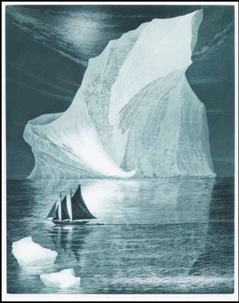 David Lloyd Blackwood (1941-2022) - The Flora S. Nickerson down on the Labrador
