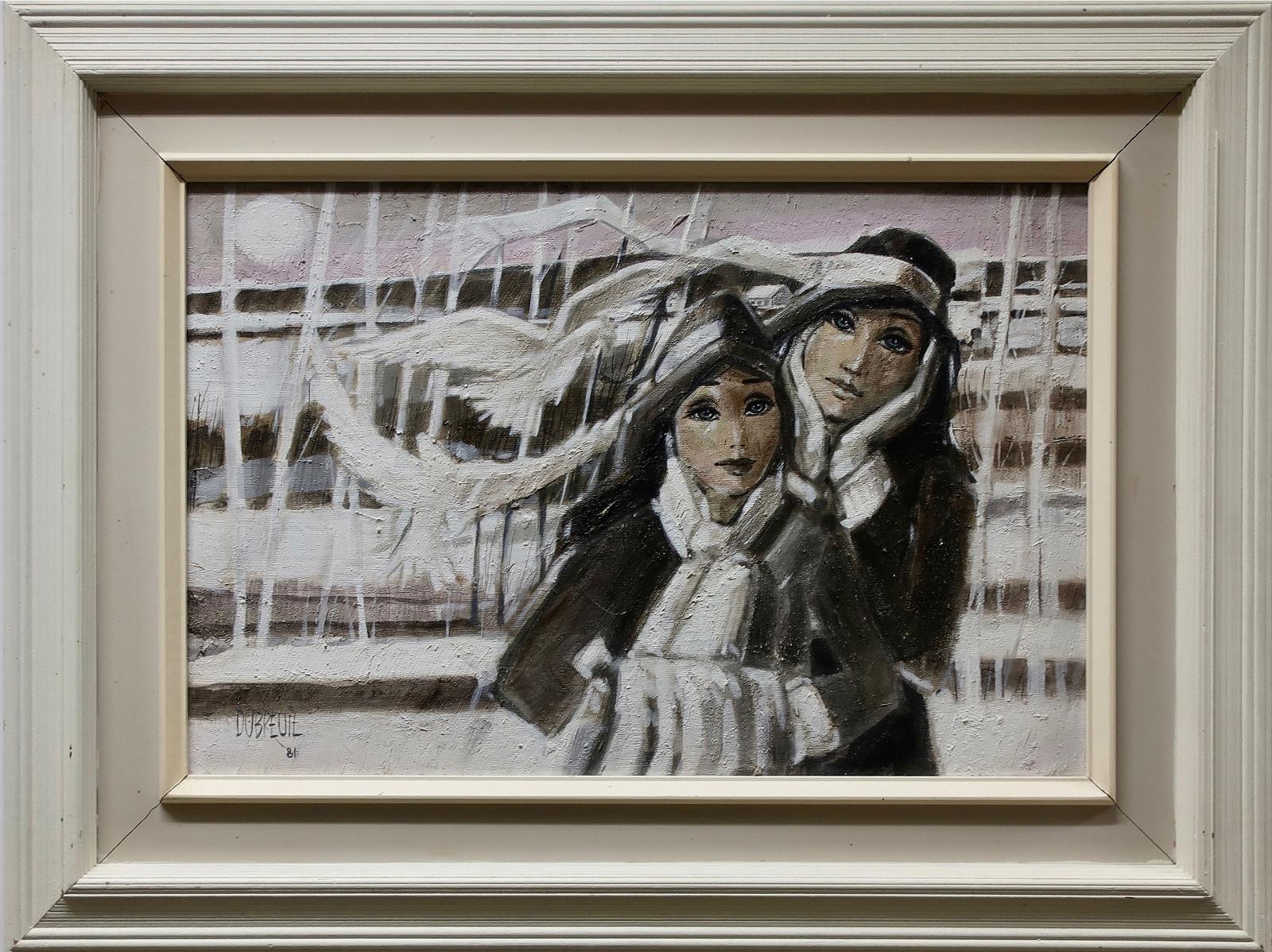 Serge Dubreuil (1939) - Untitled (Sisters And Birds)