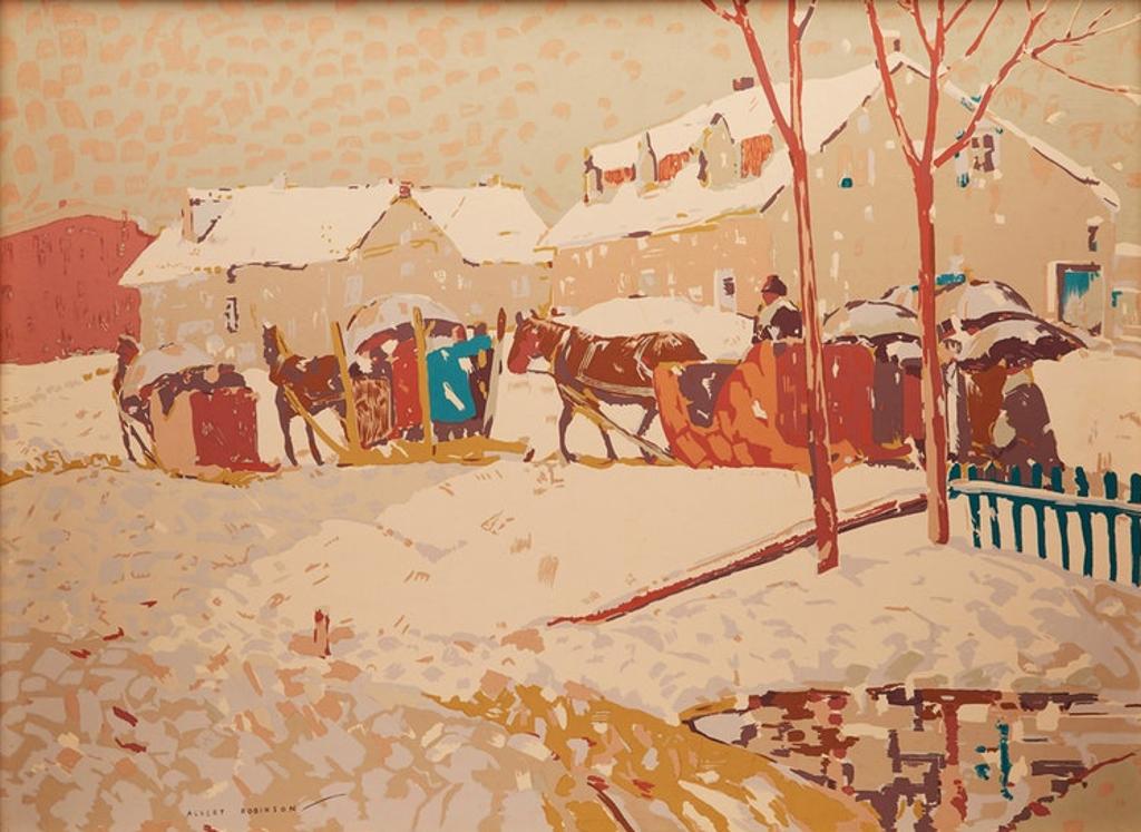 Albert Henry Robinson (1881-1956) - Returning from Easter Mass