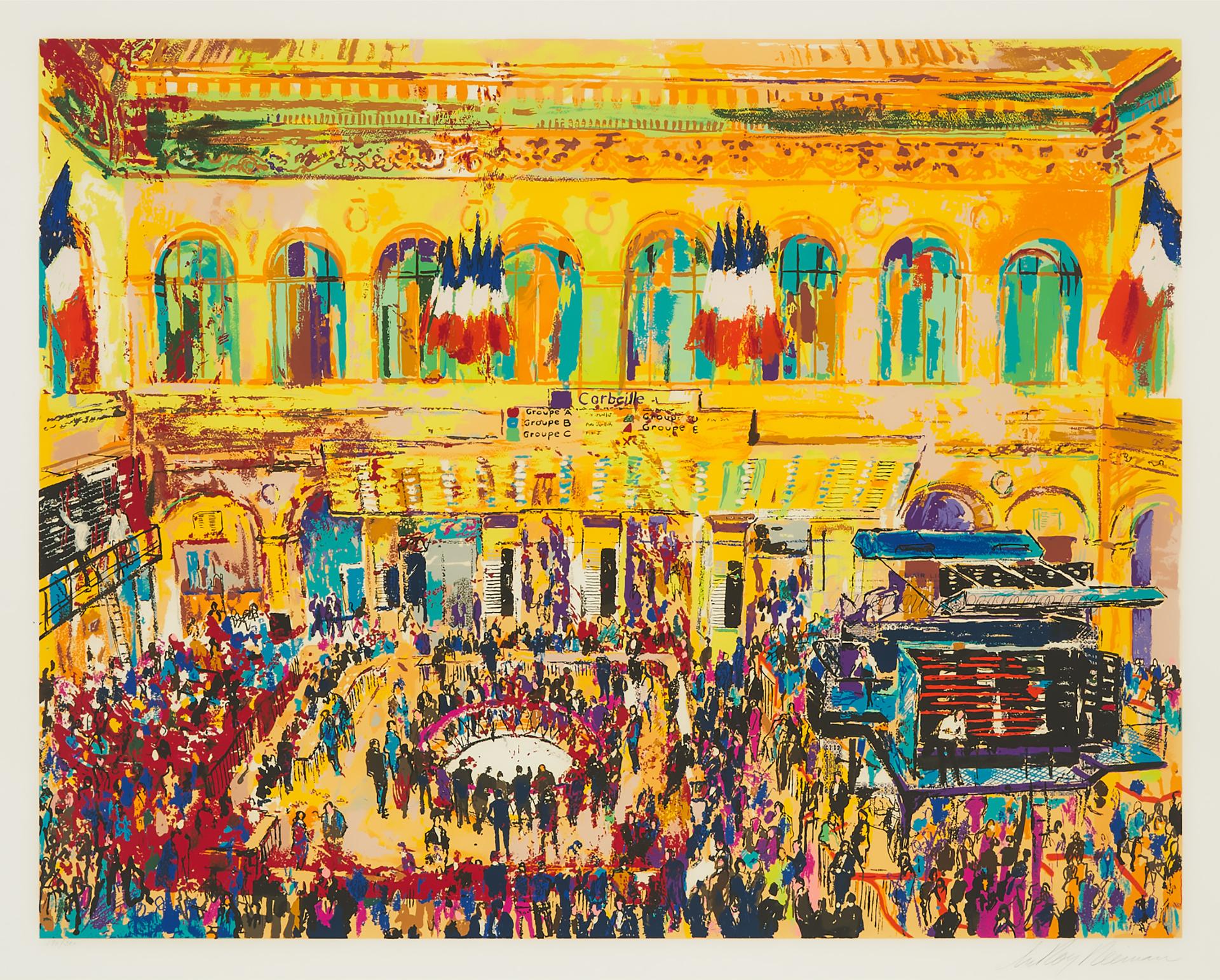 Leroy Neiman (1926-2012) - Paris Bourse, 1981