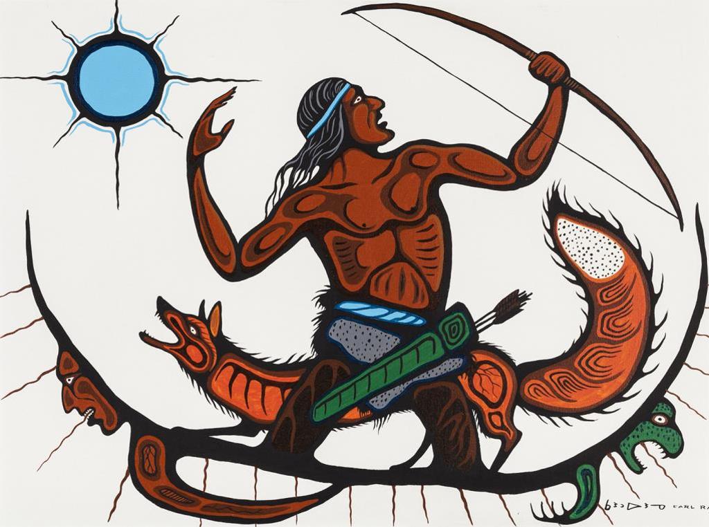 Carl Ray (1942-1978) - ANISHNAABE, Great Hunter