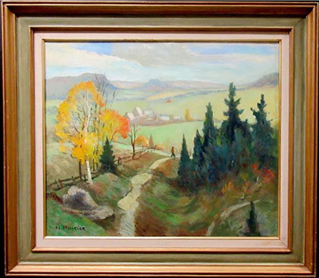 Narcisse Poirier (1883-1983) - Paysage D’Autome A Piedmont