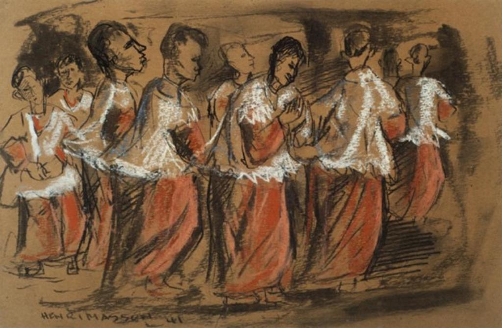 Henri Leopold Masson (1907-1996) - Mixed media, signed & dated '41; titled on reverse