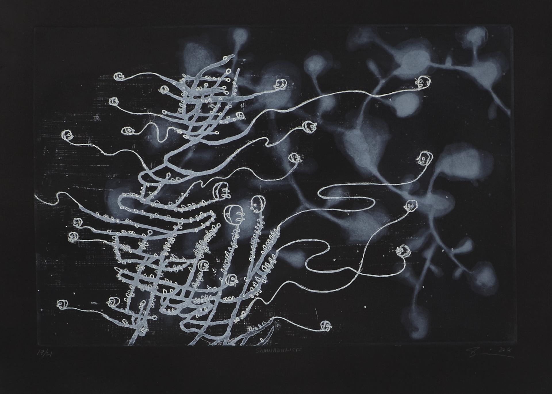 Ed Pien (1958) - Somnambulist's / The Exchange, 2016